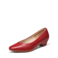 thumbnail image 1 of Zapatos DREAM PAIRS Mila con Tacón Bajo y Grueso Rojo Talla 9.5, 1 of 8