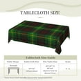 thumbnail image 6 of Rectangle Table Cloth, Scottish Clan Martin Tartan Plaid Resistant Washable Tablecloth Decorative Table Cover for Dining, Indoor and Outdoor, 6 of 6