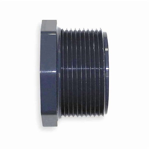 PVC Reducing Bushing, MNPT x FNPT, 3/4 in x 1/4 in Pipe Size