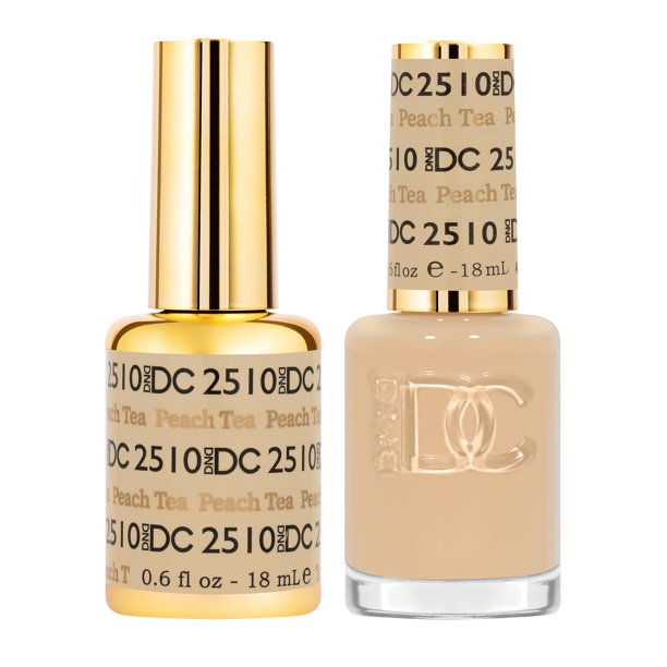 Set de esmaltes en gel DND DC Free Spirit Collection Peach Tea, 15 ml