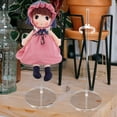 thumbnail image 4 of 4pcs Doll Stands Clear Doll Support Display Holder Action Figure Stand Storage Rack for Dolls, 4 of 7
