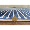 thumbnail image 6 of GLN Rugs Assos - Contemporary, Machine Washable Area Rug 5'3" Round, Blue Carpet, Bedroom - Any Space, 6 of 8