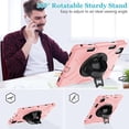 thumbnail image 4 of Case for iPad Air 11 Inch M3 M2 2025 2024, iPad Air 5th / Air 4th Generation Case 2022 2020, iPad Pro 11 2022 - 2018 with Screen Protector/Pen Holder/Rotating Stand/Hand Strap/Shoulder Strap, 4 of 7