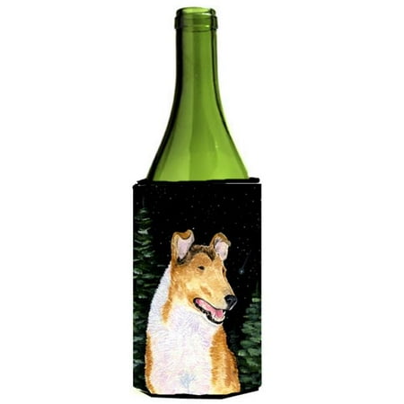 

Starry Night Collie Smooth Wine bottle sleeve Hugger - 24 oz.