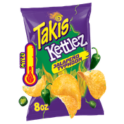 Takis Jalapeno Typhoon Kettlez 8 oz Sharing Size Bag, Jalapeno Kettle-Cooked Potato Chips