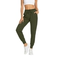 thumbnail image 3 of TGPMGRZ Jogger Scrub Pants for Women Lightweight Yoga Scrub Pants Athletic Sweatpants with Drawstring, Green Size XL, 3 of 6