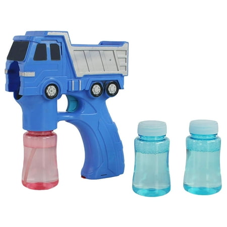 Children's Play Battery Operated Blue Truck Toy Bubble Blower