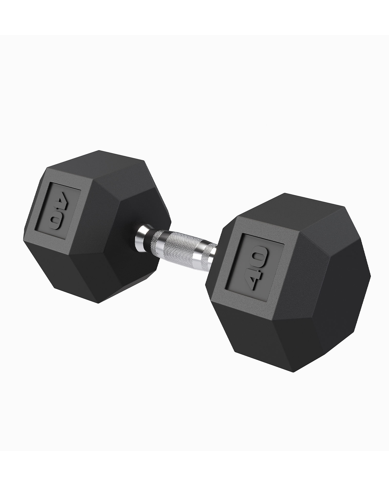 5-50 LB Hex Dumbbell Set of 2, Hand Weights Dumbbells Pair with Cast Iron Core, Rubber Encased Coating and Textured Carbon Steel Handle for Home Gym Strength Training