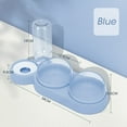 thumbnail image 3 of LSLJS Cat Ensemble de Bols avec 3 Verres Bol Alimentaire Double Nourriture Humide et Sèche avec Bouteille d'Eau, 3 of 3