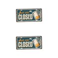 thumbnail image 1 of Yuarrent Shabby Chic Metal Tin Sign Plaque Poster Art Car Wall Cafe Plate Bar Pub Tipo 70 2Conjunto, 1 of 1