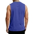 thumbnail image 5 of BRANROY Tank Tops Men Open Side Fitness - Mens Sleeveless Tee Shirts Sweat Proof, Sleeveless Undershirts for Men Loose Fit Training, Mens Tank Tops Summer Gym Wear,Royal Blue,L, 5 of 6