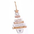thumbnail image 1 of Christmas Wooden Pendant Hanging Door Decorations Xmas Tree Home Party Ornaments, 1 of 7