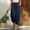 Navy women linen harem pants a1, variant on Cagogo Womens Cotton Linen Harem Pants Elastic Waist Flowy Casual Loose Ankle Trousers with Pockets Summer Beach Travel Yoga Lounge Fashion, Gray 2XL