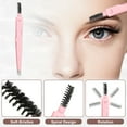 thumbnail image 4 of Unique Bargains 3 in1 Eyebrow Shaping Tool Pink Eyebrow Trimmer Eyebrow Clip Eyebrow Brush for Women, 4 of 7