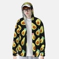 thumbnail image 3 of Picia Flowers Avocado Women's Men's UPF 50+ Sun Protection Hoodie Shirt Long Sleeve SPF Fishing Outdoor UV Hiking Lightweight Shirts-X-Large, 3 of 9