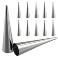 thumbnail image 2 of Cream Horn Molds 12Pcs Large Size Baking Cones Stainless Steel Roll Horn Forms Conical Danish Pastry, 2 of 5