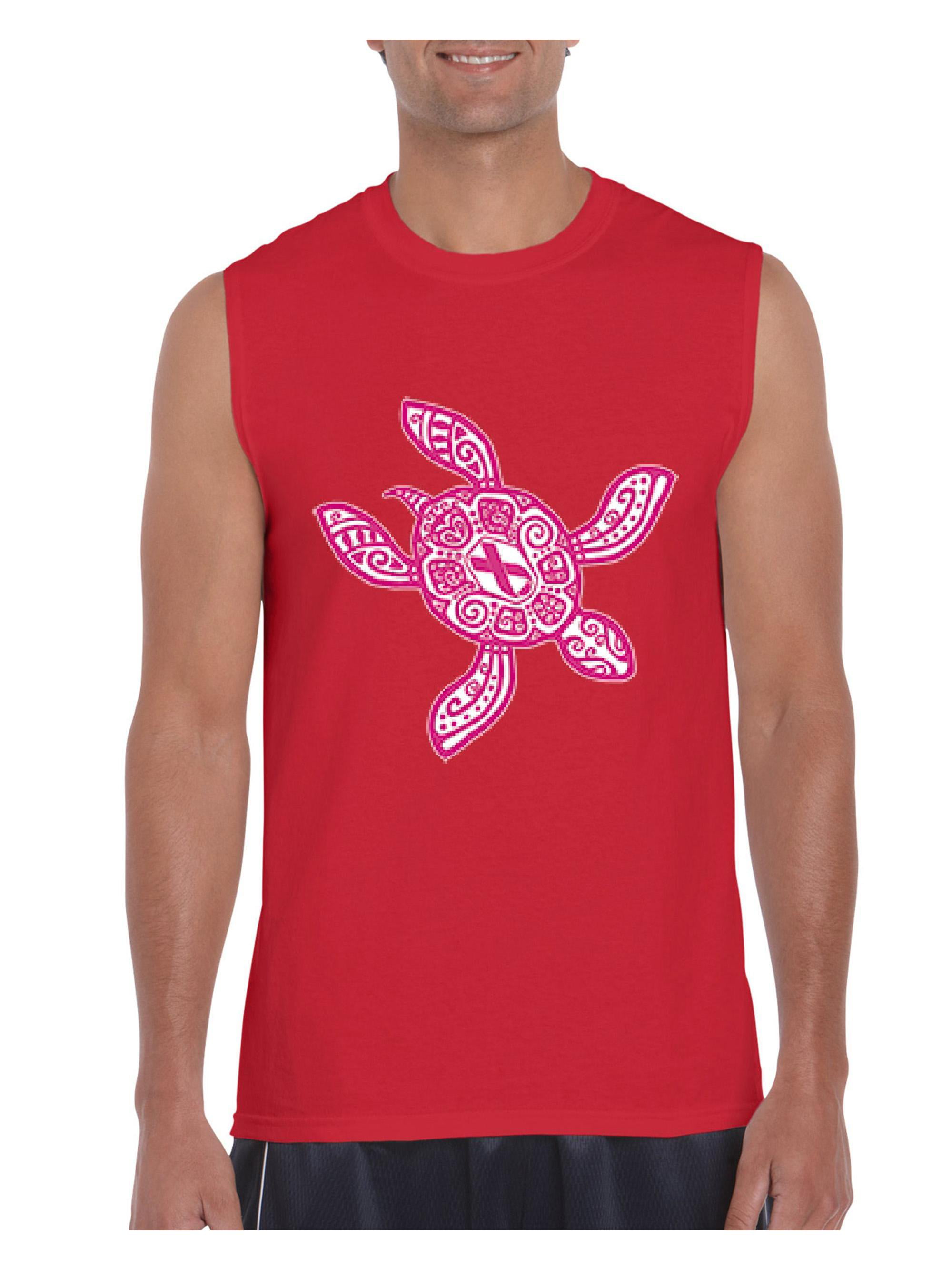 Mens Hawaiian Sea Turtle Tank Top Sleeveless T-Shirts Singlet 