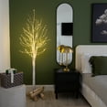 thumbnail image 3 of Nearly Natural 6ft. Pre-Lit Artificial White Birch Tree with 300 Warm White LED Lights, 3 of 8