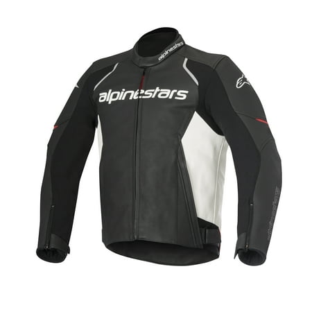 - Alpinestars Devon Mens Leather Jacket Black/White
