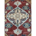 thumbnail image 5 of EORC Red / LT.Gray Hand Knotted Wool Traditional Serapi Rug, 10' x 14', 5 of 6