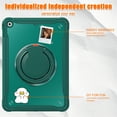 thumbnail image 6 of Decase for iPad 9th 2021/8th 2020/7th 2019 Case,Built-in 360 Degree Rotating Stand,with Shoulde Strap Handle Stand,with Pen Holder Rugged Shockproof Heavy Duty Dual-Layer Protection Cover,Darkgreen, 6 of 14