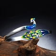 thumbnail image 6 of Soumake Women Bracelet Colorful Peacock Jewelry Elegant Electroplating Ring Bangle for Wedding, 6 of 8