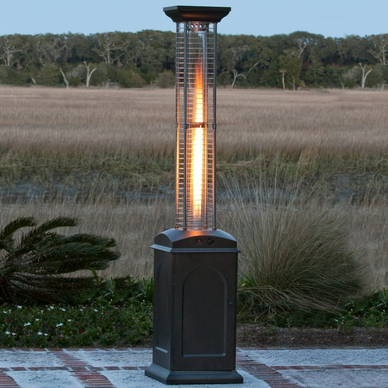 Fire Sense Mocha Finish Square Flame Heater