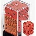 thumbnail image 2 of Orange Opaque D6 Dice with Black Pips 16mm (5/8in) Pack of 12 Dice Chessex, 2 of 3