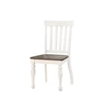thumbnail image 3 of Steve Silver Joanna Two-tone Ivory and Dark Oak Side Chair, 3 of 7
