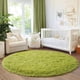thumbnail image 2 of Alfombra Quntue Verde Pasto Ultra Suave y Esponjosa 180x180cm para Dormitorio, 2 of 9