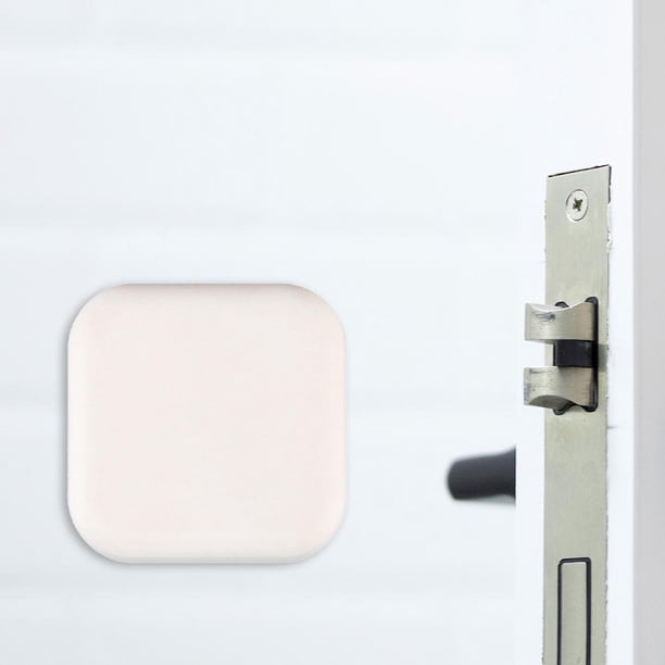 Parachoques De Puerta Protector de parachoques de puerta sin perforaciones, manija de nevera autoadhesiva, tope de almohadilla cuadrada
