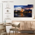 thumbnail image 5 of Elephant Stock Houses Of Parliament And Big Ben Wall Art - Horizontal Canvas Wall Art - Living Room Wall Decor - City Canvas - Blue And Orange Decor - 51" x 34", 5 of 8