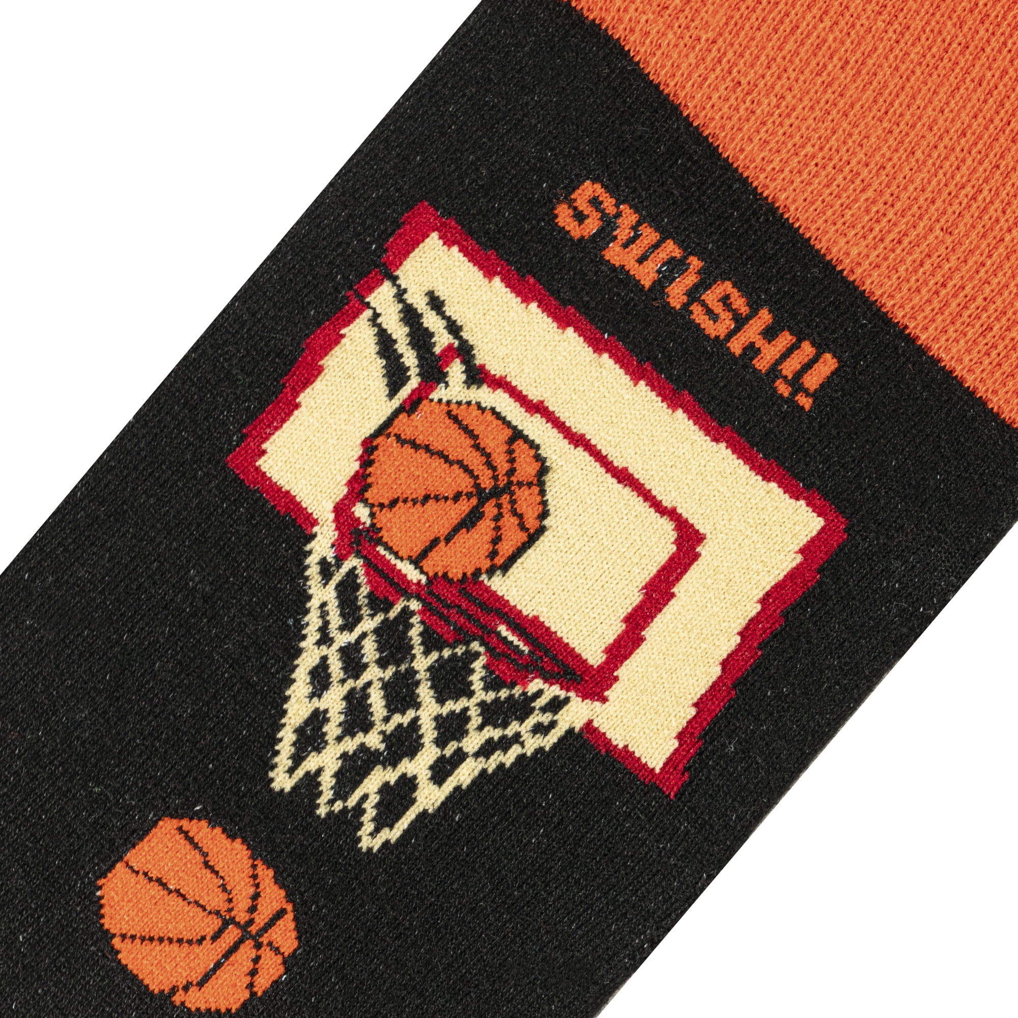 Wacky Funny Basketball Print Novelty Crew Socks for Men