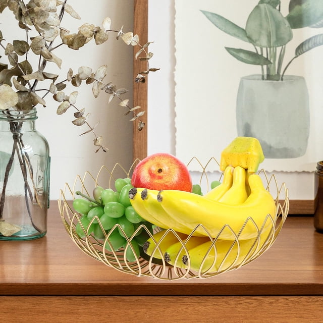 WEUVEB Cesta De Metálica Para Almacenamiento De Y Verduras