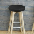 thumbnail image 4 of GAXIRE Black Round Stool Cushion Cover, Machine Washable Fabric Seat Protector for Chairs and Stools, 4 of 8