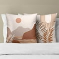 thumbnail image 3 of Orange Boho Throw Pillow Covers 20X20 Inch Set of 2 Abstract Sunset Decorative Pillowcase Soft Cushion Cases for Bedroom Home Sofa Couch, 3 of 6