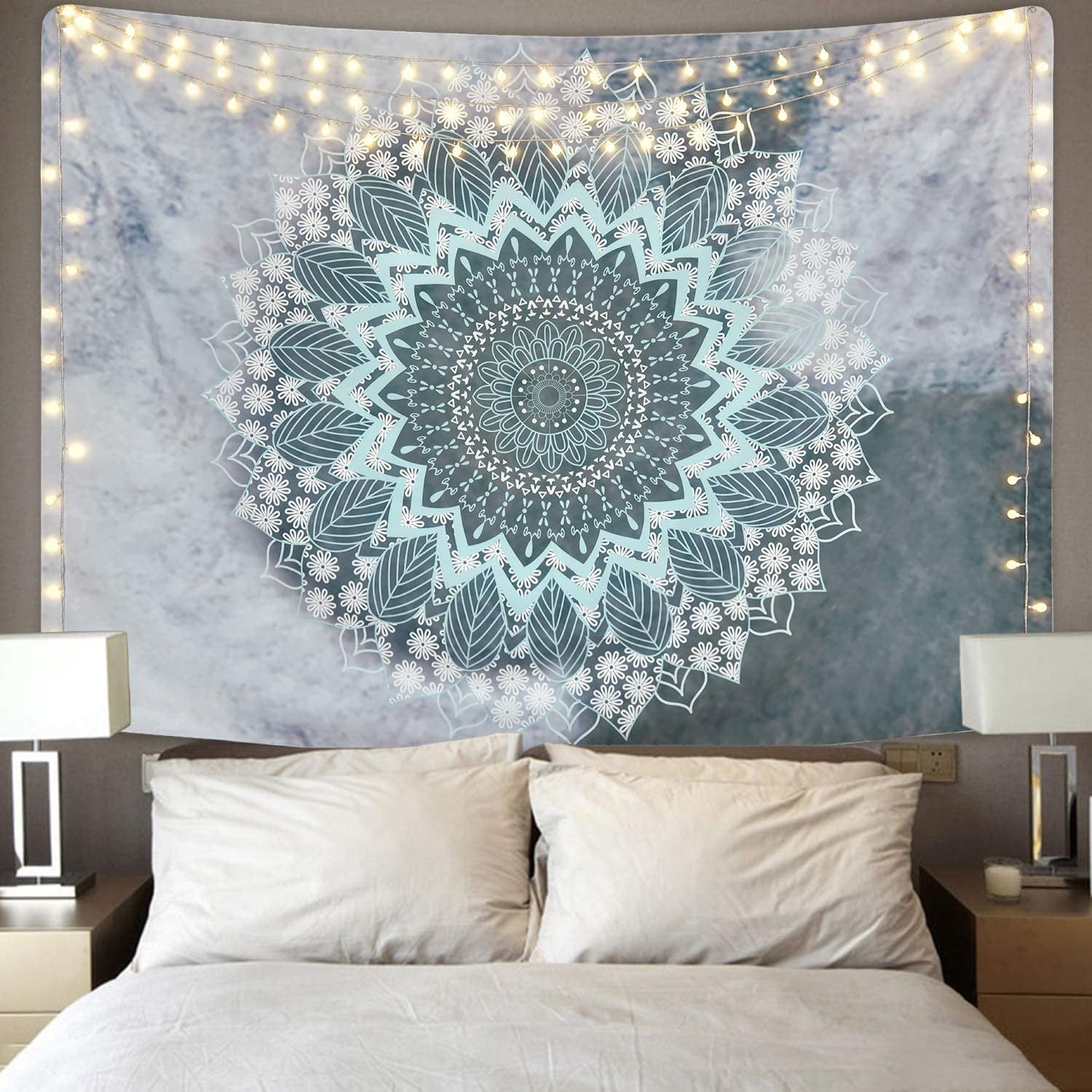 Indian Home Decor Psychedelic Bohemian Wall Hanging Tapestry 51.2'' x 59.1'' 
