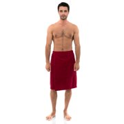 TowelSelections Men's Wrap, Shower & Bath, Water Absorbent Cotton Lined Fleece
