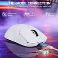 thumbnail image 2 of ATTACK SHARK X8 SE Wireless Gaming Mouse 55g Ultra-Lightweight Wired/BT/2.4GHz Wireless Programmable 25000 DPI Ergonomics Gamer Mice For PC Mac PS4 PS5 Xbox one Switch - White With Tape, 2 of 9