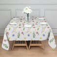 thumbnail image 3 of Pioneer Flower Floral Print Pattern Square Tablecloth, Waterproof Wipeable Spillproof Washable Table Cover for Home Kitchen Party and Daily Decor 42"x42", 3 of 6
