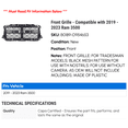 thumbnail image 2 of Front Grille - Compatible with 2019 - 2023 Ram 3500 2020 2021 2022, 2 of 2