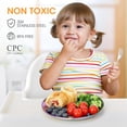 thumbnail image 2 of Platos de acero inoxidable AIEVE Kids, paquete de 6 unidades, 20 cm, sin BPA, 2 of 7