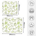 thumbnail image 2 of Ryvnso Fruits Paint Dish Drying Mat for Kitchen Countertop 18x24 Large Dish Pad Drainer Rack Dish Sink Mats, 2 of 7