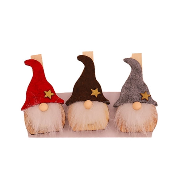 Toystoory Colgante de Navidad Broche de Navidad Clip decorativo Tamaño compacto Decoraciones para el hogar multipropósito Suministros de vacaciones Kits de decoración para fiestas Hombre sin rostro Toystoory HA070072-01