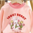thumbnail image 5 of TOWED22 Toddler Infant Baby Girl Boy Outfits Long Sleeve Crewneck Tee Casual Joggers Pants 2pcs Fall Winter Clothes Clothing Set(Watermelon Red,5-6 Y), 5 of 5