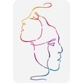 thumbnail image 2 of Abstract Faces Stencil 8.3x11.7 inch Two Women Face Stencil Template Plastic Faces Line Pattern Painting Stencil Reusable Stencils Decoration Stencil, 2 of 9