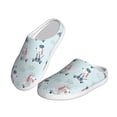 thumbnail image 2 of Fotbe Poodle Playing Skateboard Pattern Women's Fuzzy Curly Fur Memory Foam Loafer Slippers Indoor Outdoor Slippers Winter Home Shoes-44/45, 2 of 7
