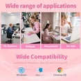 thumbnail image 4 of RHEA- Pink Mouse,Computer Mouse,With 1.5M Usb Cable - Compatible With, 4 of 6