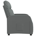 thumbnail image 2 of vidaXL Recliner Chair Dark Grey Fabric, 2 of 5