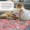 thumbnail image 5 of nuLOOM Sherita Distressed Persian Area Rug, 3' 3" x 5' 6", Sherita Red, 5 of 9
